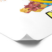 Poster de papel Festa Dinofauro (Hoek)