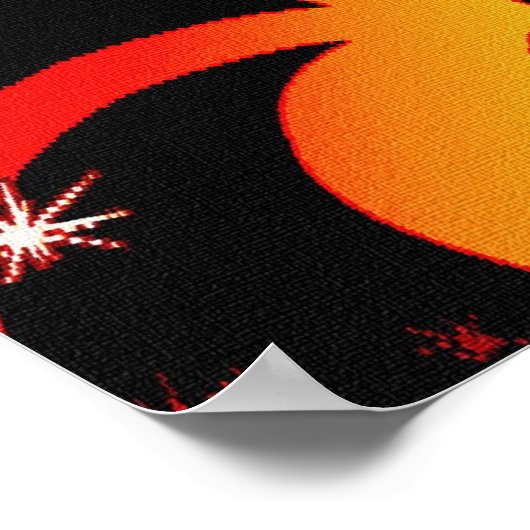 Poster de papillon Abstrait (Coin)