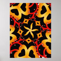 Poster de papillon Abstrait