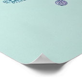 Poster de papillon bleu Patchwork (Coin)