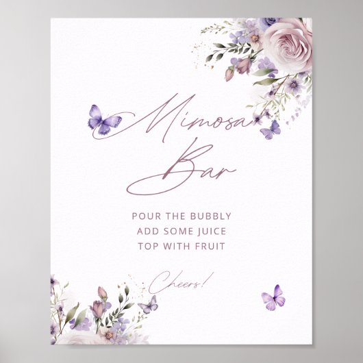 Poster de papillon de la Fête des mariées du bar M (Devant)