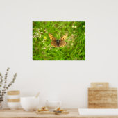 Poster de papillon en cuivre à bords pourpres (Cuisine)