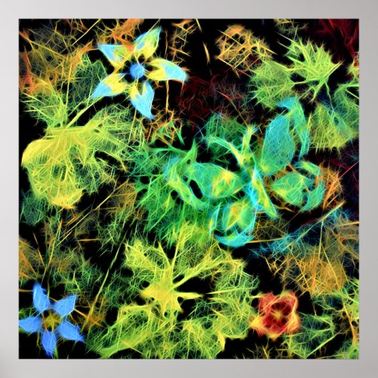 Poster de papillon et de fleurs Rodilius (Devant)