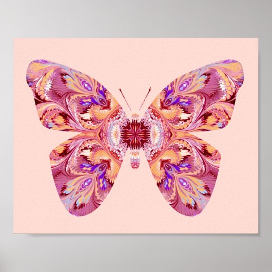 Poster de papillon Kaleidoscope (Devant)