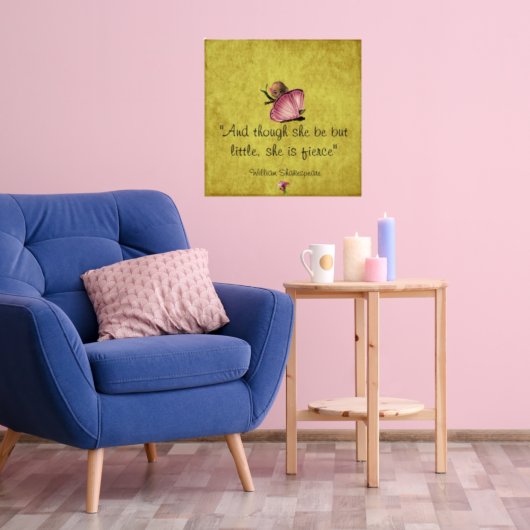Poster de papillon Little et Fierce Shakespeare