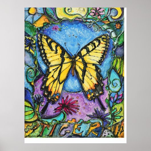 Poster de papillon PMACarlson Tiger (Devant)