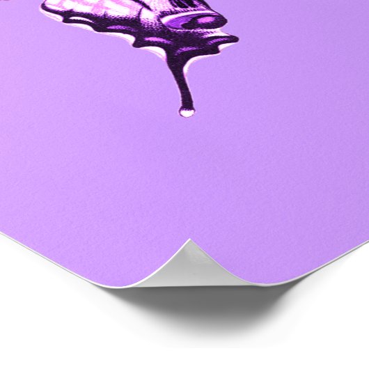 Poster de papillon pourpre (Coin)
