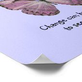 Poster de papillon pourpre (Coin)