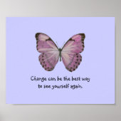 Poster de papillon pourpre (Devant)