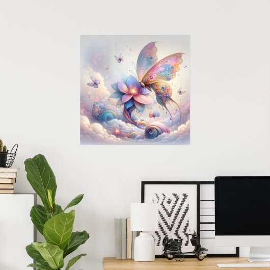 Poster de papillon tranquille (Bureau à domicile)