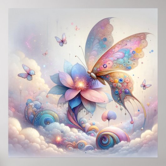 Poster de papillon tranquille (Devant)