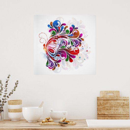 Poster de papillons Love (Cuisine)