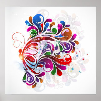 Poster de papillons Love