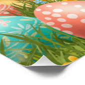 Poster de Pâques de Bunny Boho personnalisé pour f (Coin)