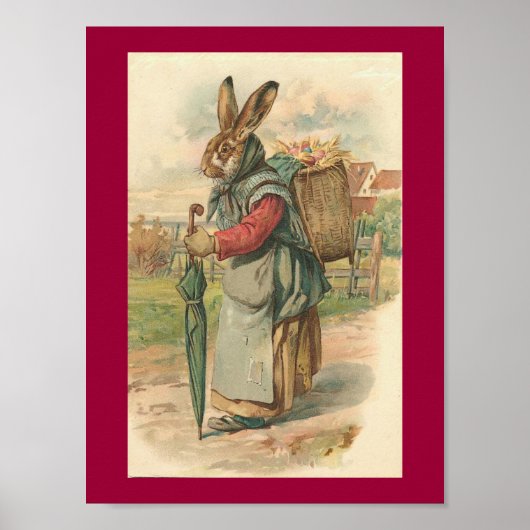Poster de Pâques du lapin Sage (Devant)