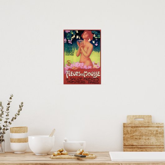 Poster de parfum Fleurs de Mousse (Cuisine)