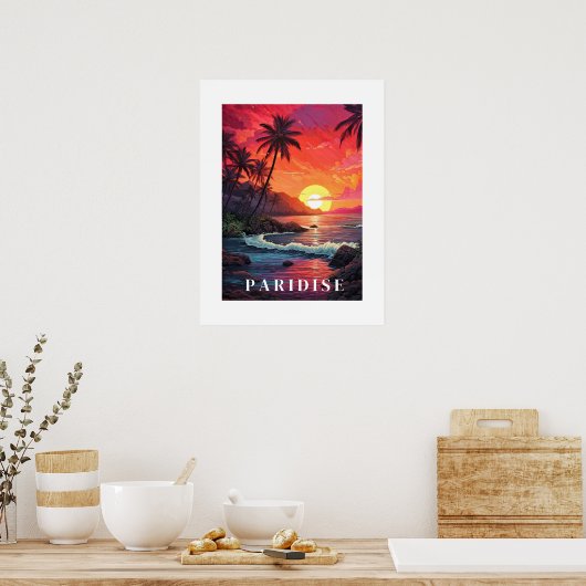 Poster de Paridise Tropical Beach (Cuisine)
