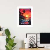Poster de Paridise Tropical Beach (Bureau à domicile)