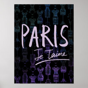 Poster de Paris (Noir)