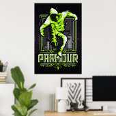 Poster de Parkour - Poster de Parcour - Parcours (Bureau à domicile)