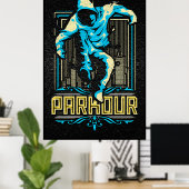 Poster de Parkour - Poster de Parcour - Parcours (Bureau à domicile)