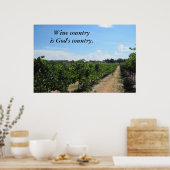 Poster de Paso Robles Pays du vin (Cuisine)