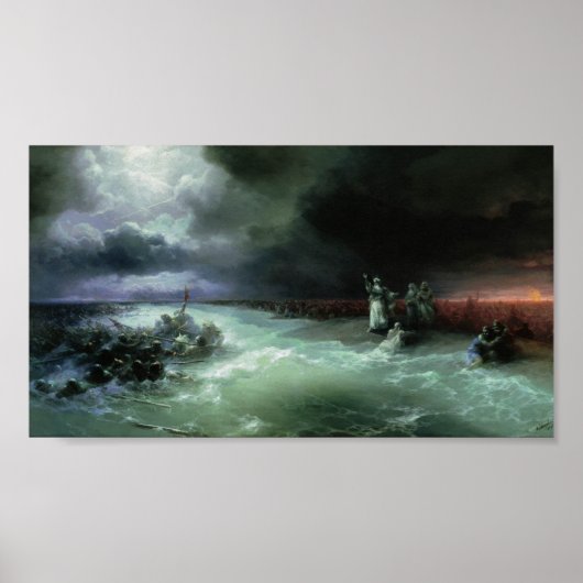 Poster de passage de la mer Rouge (Aivasovsky) (Devant)