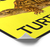 Poster de passage de tortues de prudence (Coin)