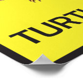 Poster de passage de tortues de prudence (Coin)
