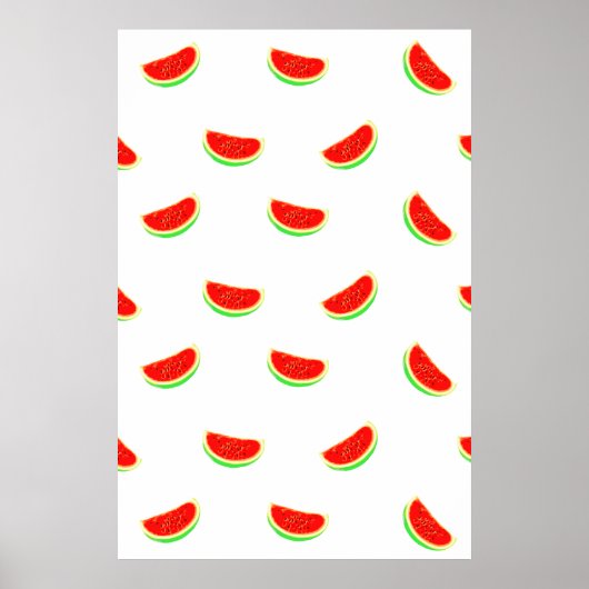 poster de pastèque, affiche de fruits, fruits trop (Devant)