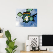 Poster de patchs de 1re opération spéciale de l'US (Bureau à domicile)