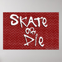 Poster de patinage ou de mort
