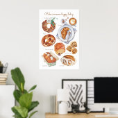 Poster de pâtisserie (Bureau à domicile)