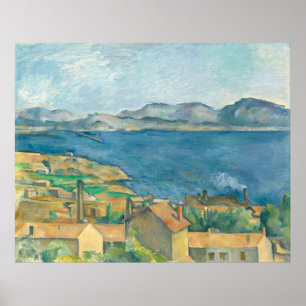 Poster de Paul Cezanne dans la baie de Marseille