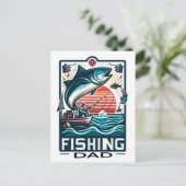 Poster de pêche, carte (Debout devant)