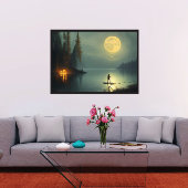 Poster de pêche de minuit