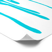 Poster de peinture à goutte bleue (Coin)