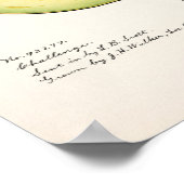 Poster de peinture à l'aquarelle de fruits Avocado (Coin)