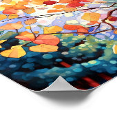 Poster de peinture à l'aquarelle de la forêt de Su (Coin)