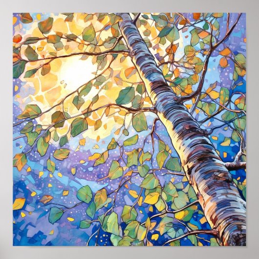 Poster de peinture à l'aquarelle de la forêt de Su (Devant)