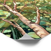 Poster de peinture à l'aquarelle de la forêt de Su (Coin)