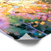 Poster de peinture à l'aquarelle de la forêt de Su (Coin)