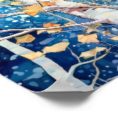 Poster de peinture à l'aquarelle de la forêt de Su (Coin)