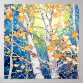 Poster de peinture à l'aquarelle de la forêt de Su (Devant)