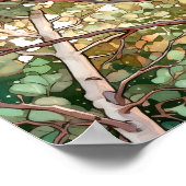 Poster de peinture à l'aquarelle de la forêt de Su (Coin)