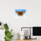 Poster de peinture à l'aquarelle de papillon de bo (Bureau à domicile)