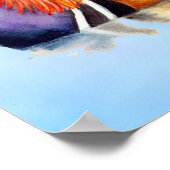 Poster de peinture à l'aquarelle Mandarin Duck (Coin)