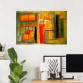Poster de peinture Abstraite moderne (Bureau à domicile)