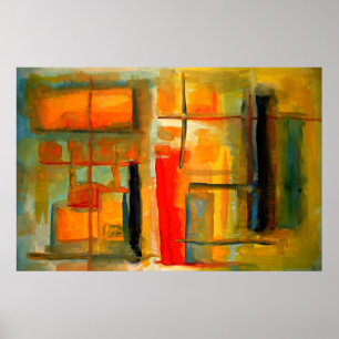 Poster de peinture Abstraite moderne