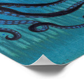Poster de peinture acrylique Tentacles de pieuvre  (Coin)